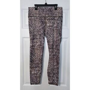 PowerHold Fabletics Leggings Medium snakeprint Multicolor Yoga Pants Activewear